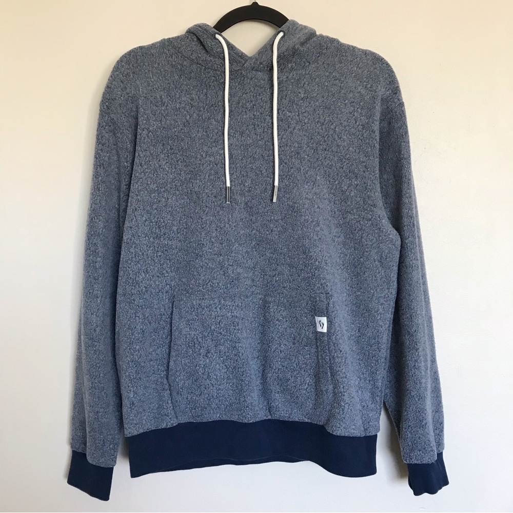 Feat Clothing Unisex Blue BlanketBlend Hoodie Size Medium Soft Loungewear *Flaw*